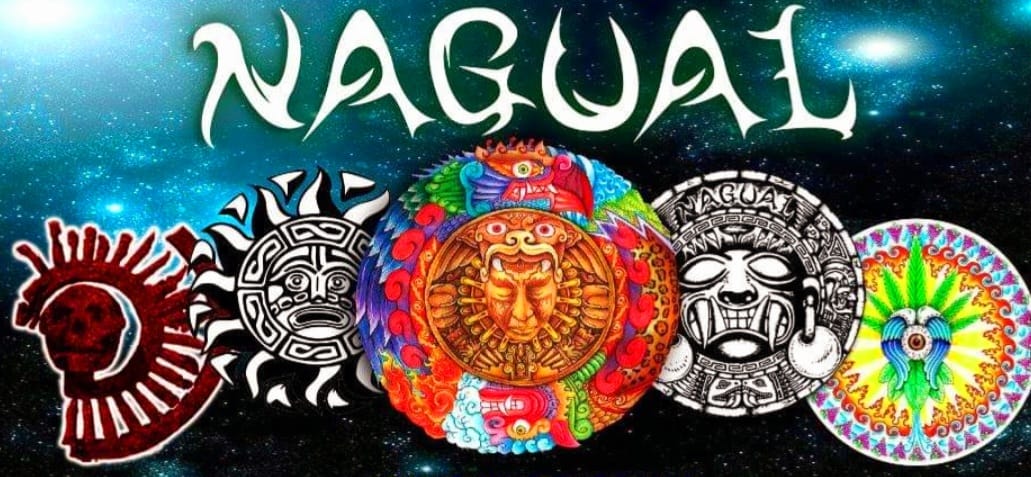 varios logos de nagual segun el paso del tiempo